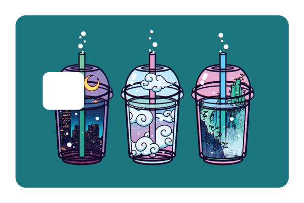 anime Magic Beverages credit debit card skin