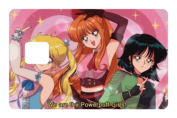 anime The Powerpuff Girls credit debit card skin