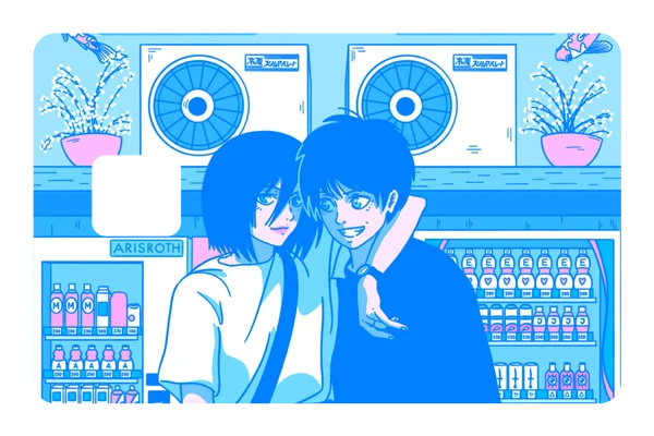 anime Summer Break credit debit card skin