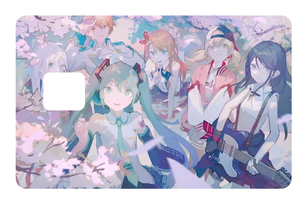 anime Jam Session credit debit card skin