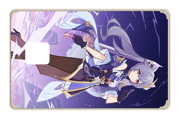 anime TCG Keqing credit debit card skin