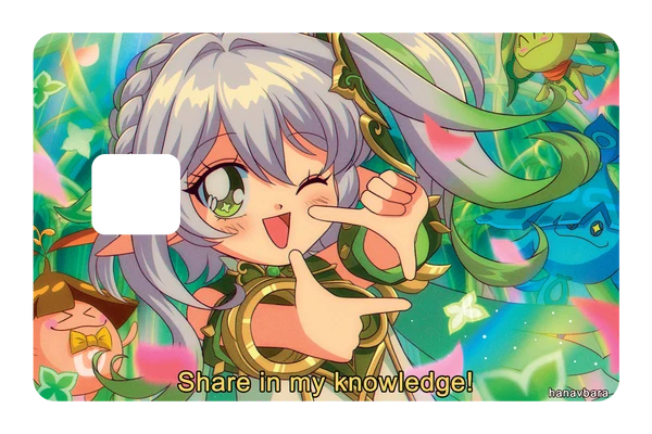 anime Nahida credit debit card skin