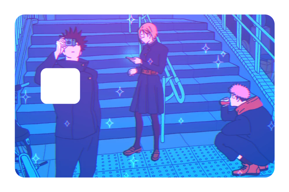 anime More than words credit debit card skin