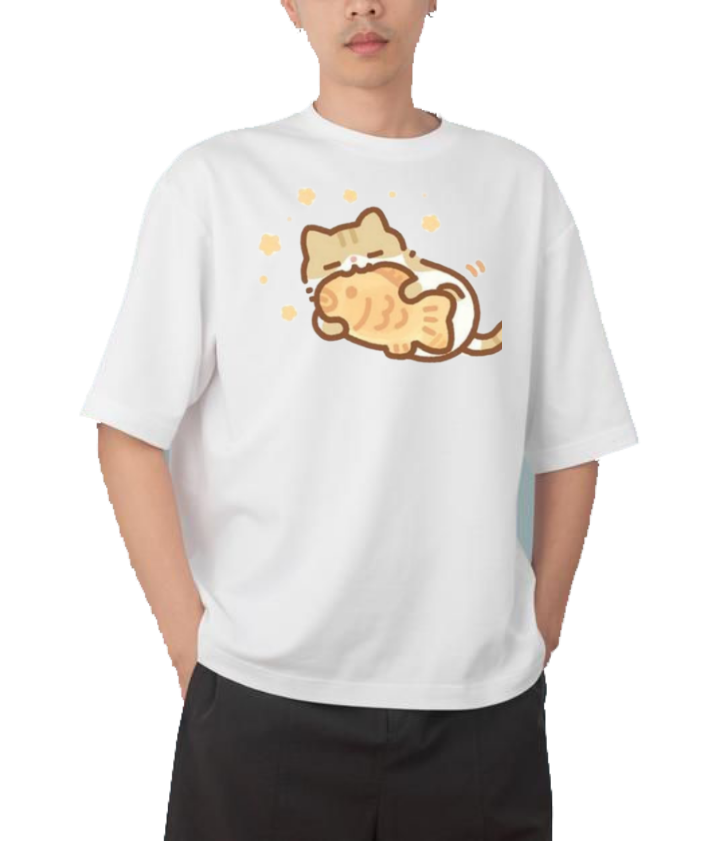 cat One Size t- shirt White 101