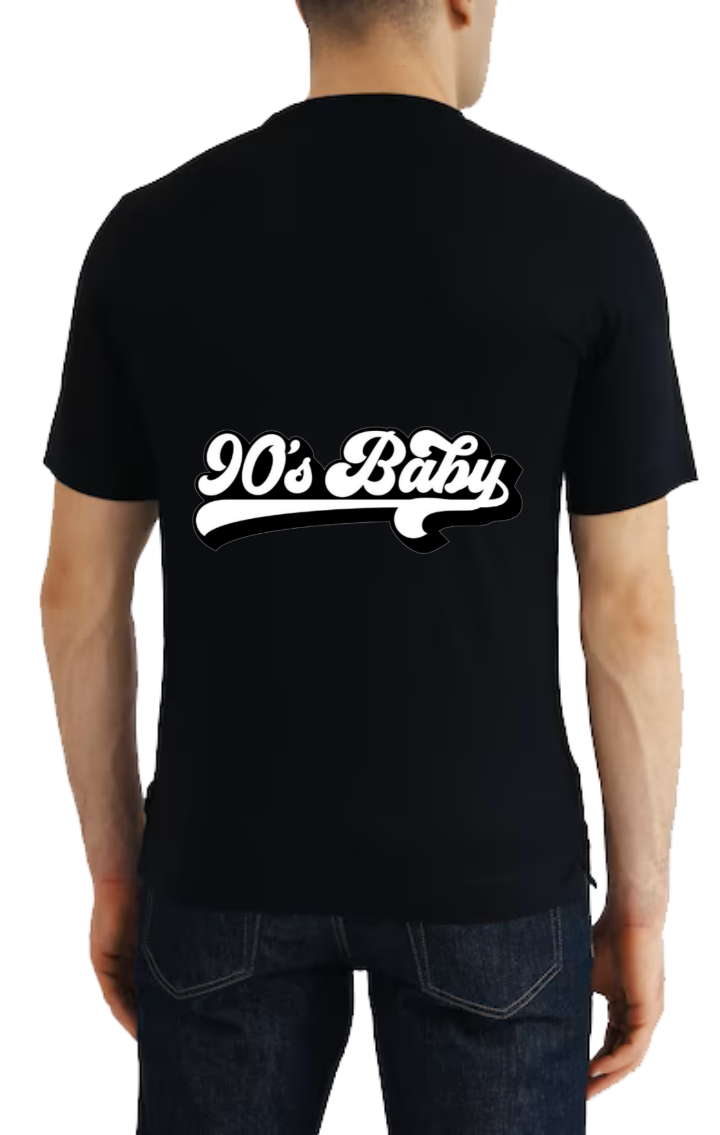 90's Baby t- shirt One Size Black back 101