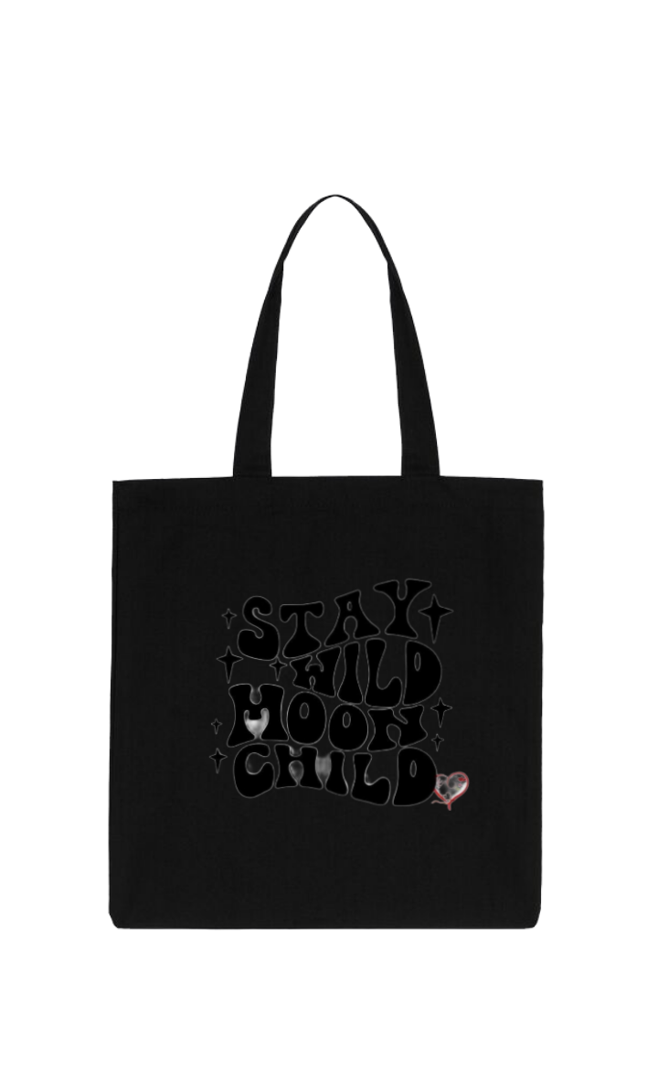 STAY MOON CHILD tote bag Black 101