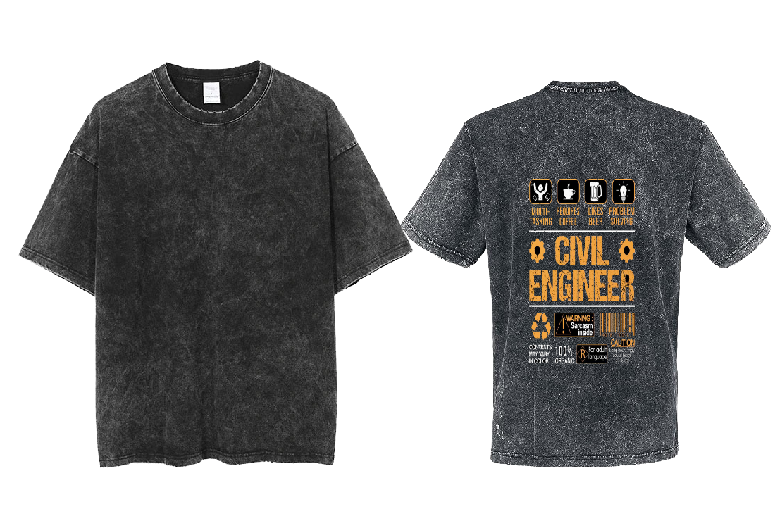 BREEFL SIN Back text One Size t- shirt Washed Back 78