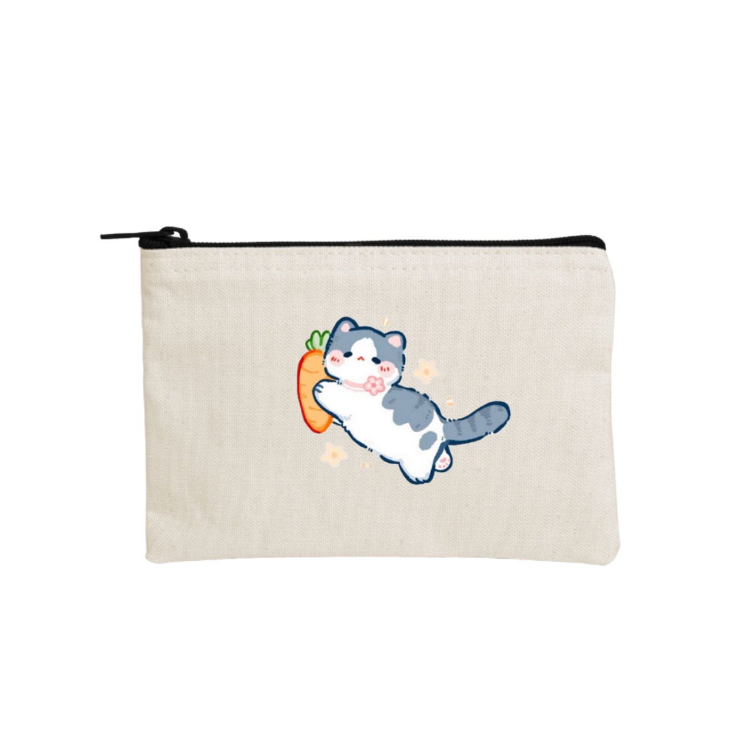 cat wallet pencil case Beige 103