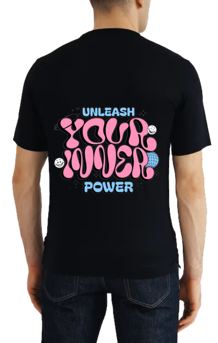 UNLEASH t- shirt One Size Black back 103