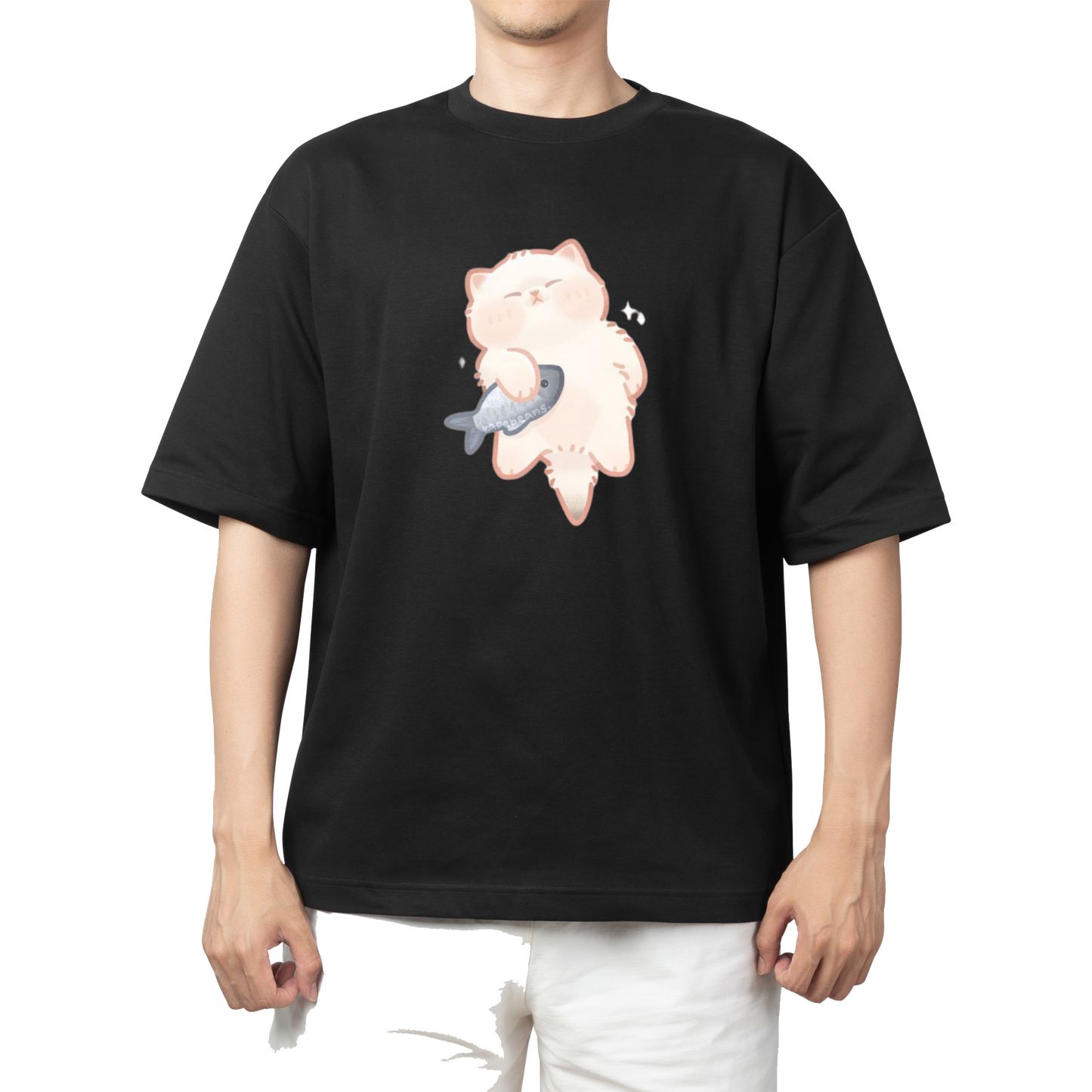 cat One Size t- shirt Black 104