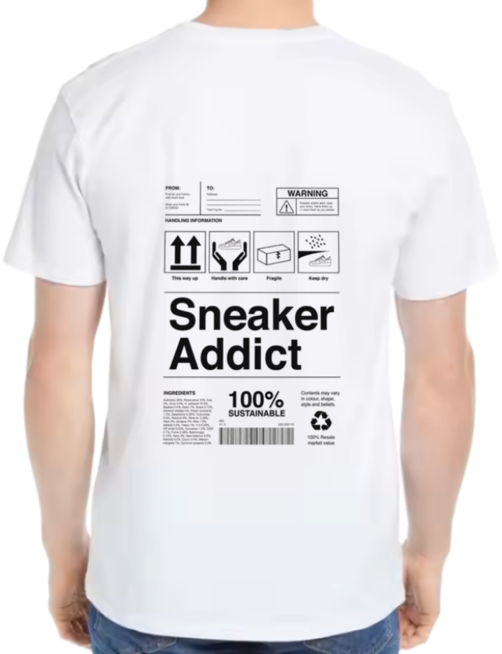 NastyJamz Back text One Size t- shirt White Back 100