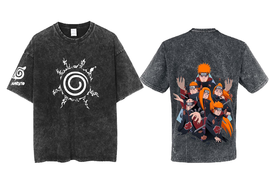 Naruto Shippuden t- shirt One Size Washed Back 105