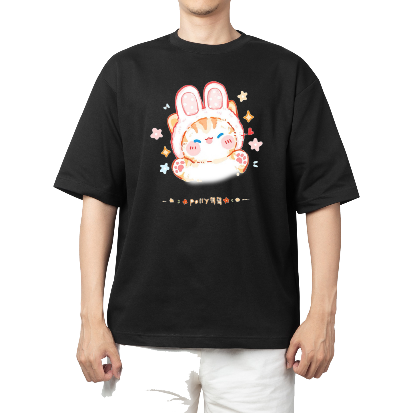 cat One Size t- shirt Black 105