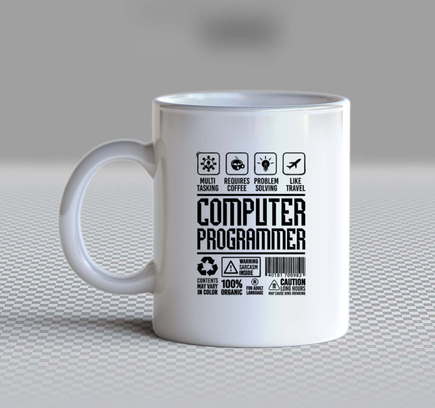 COMPUTER PROGRAMMER Back text Mug 105