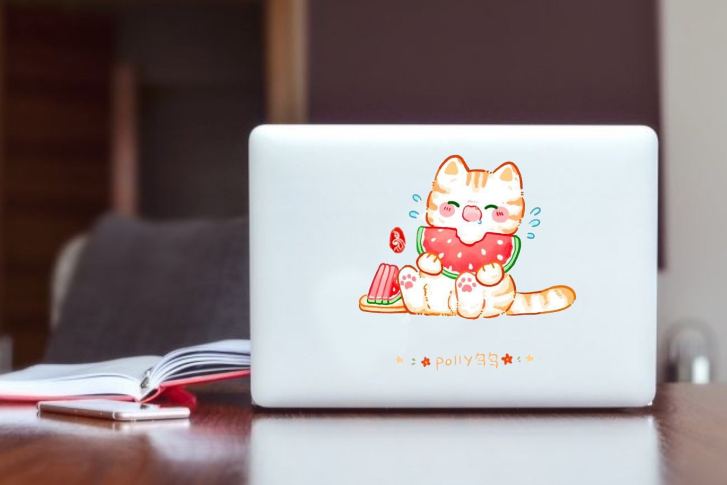 cat Laptop Sticker 106