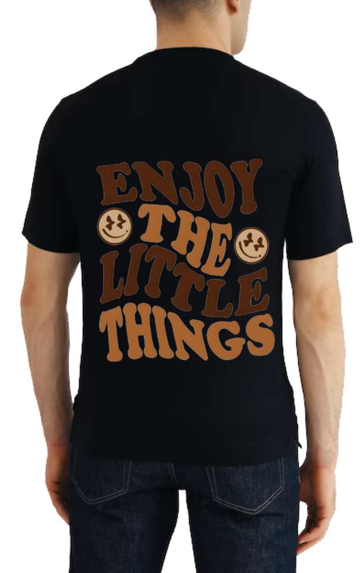 ENJOY THEO LITTLE THINGS t- shirt One Size Black back 107