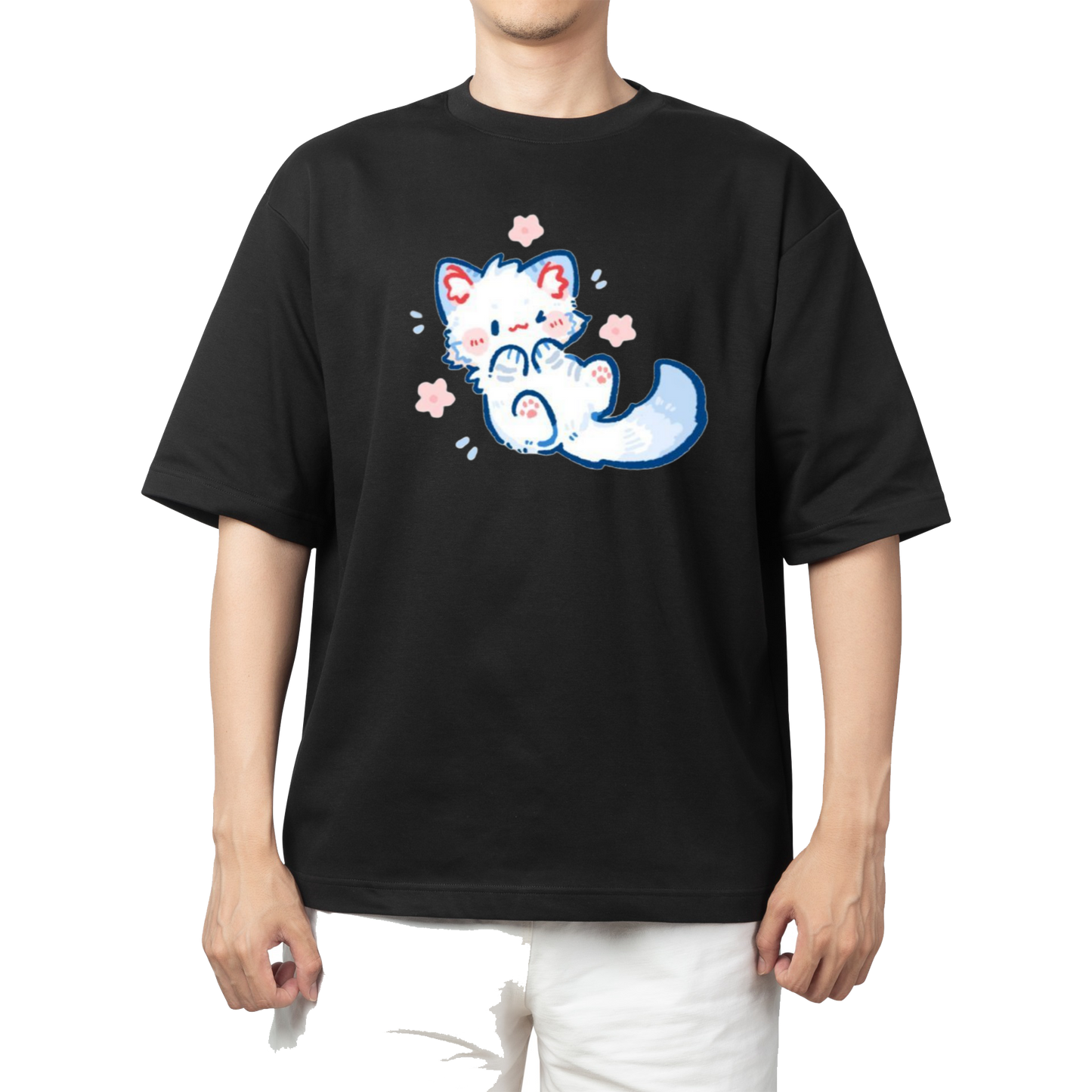 cat One Size t- shirt Black 108