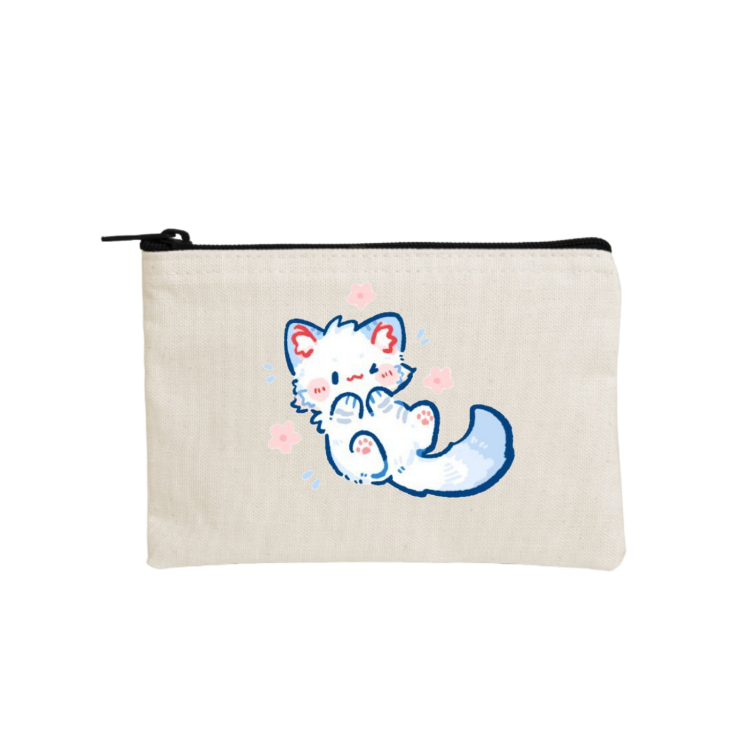 cat wallet pencil case Beige 109