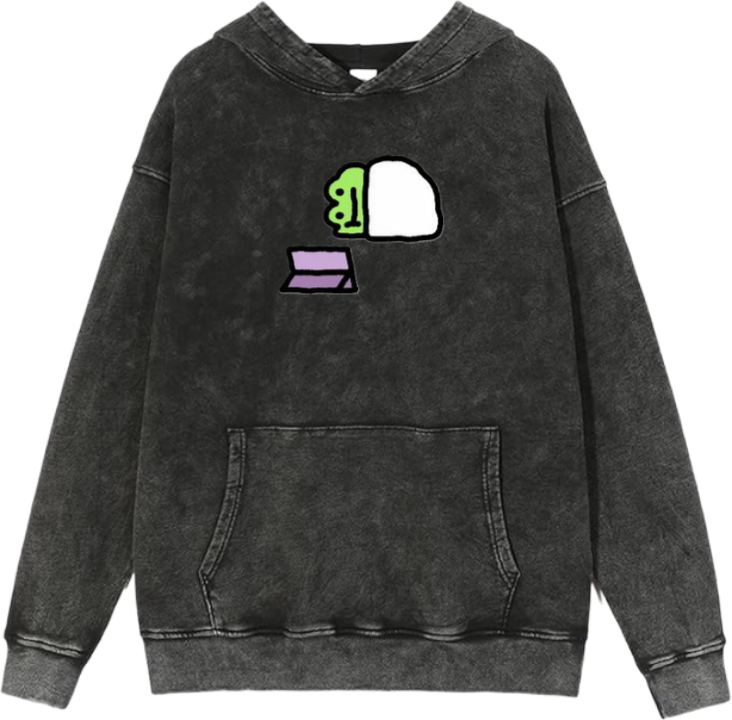 Frog Oversize Hoodie Washed 10