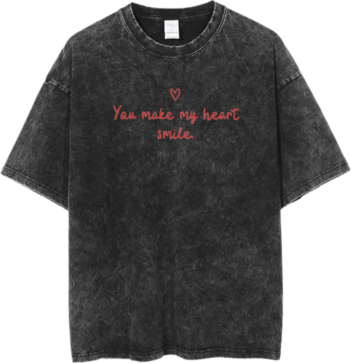 VaIentine coupIe One Size t- shirt Washed 10