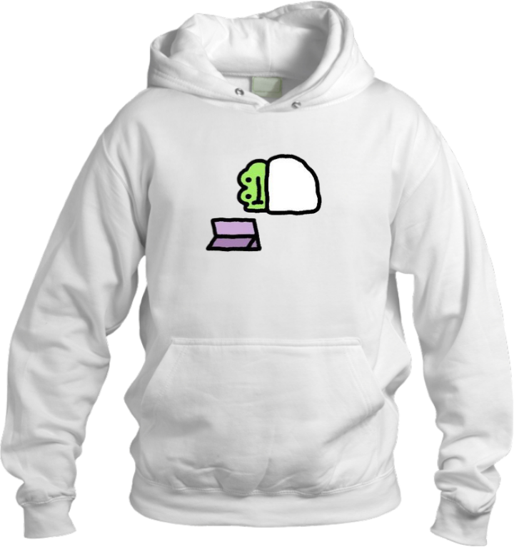 Frog Oversize Hoodie White 10
