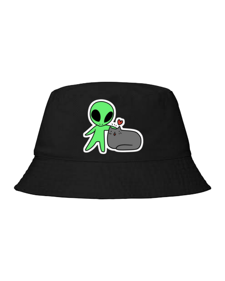 aliens Bucket hat Fishman hat cap Black 10