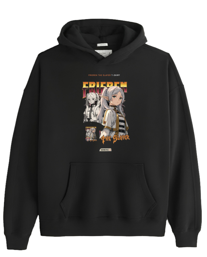 Frieren Beyond Journey's End One Size hoodie Black 10