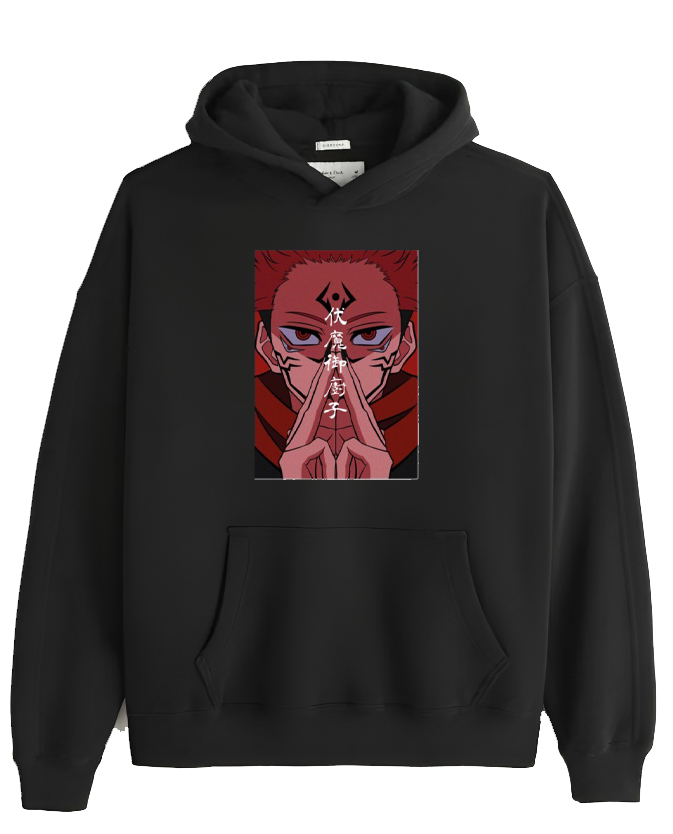 jujutsu kaisen GOJO Oversize Hoodie Black 10