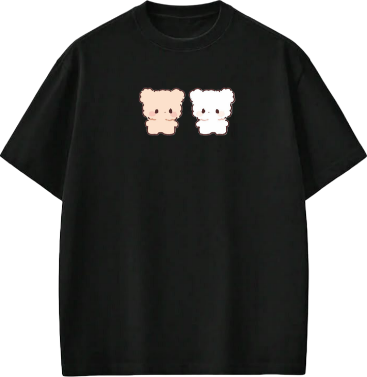 bear t- shirt Black 10