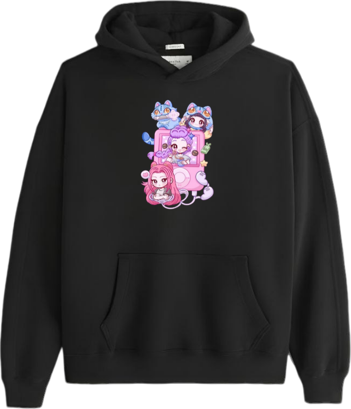 Hunterix kpop Oversize Hoodie Black 10