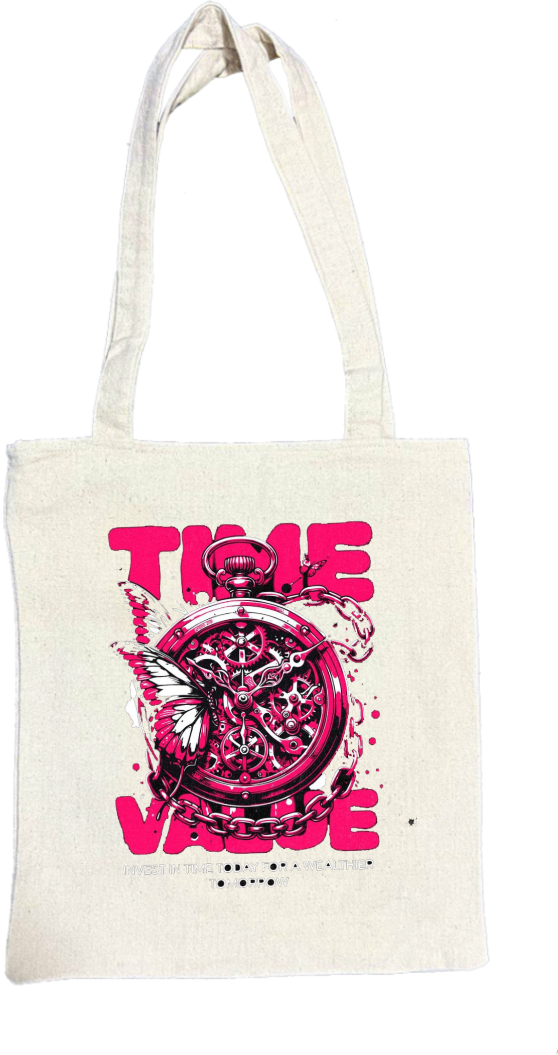 Time Value tote bag beige 90