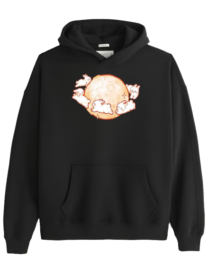 bunny Oversize Hoodie Black 10