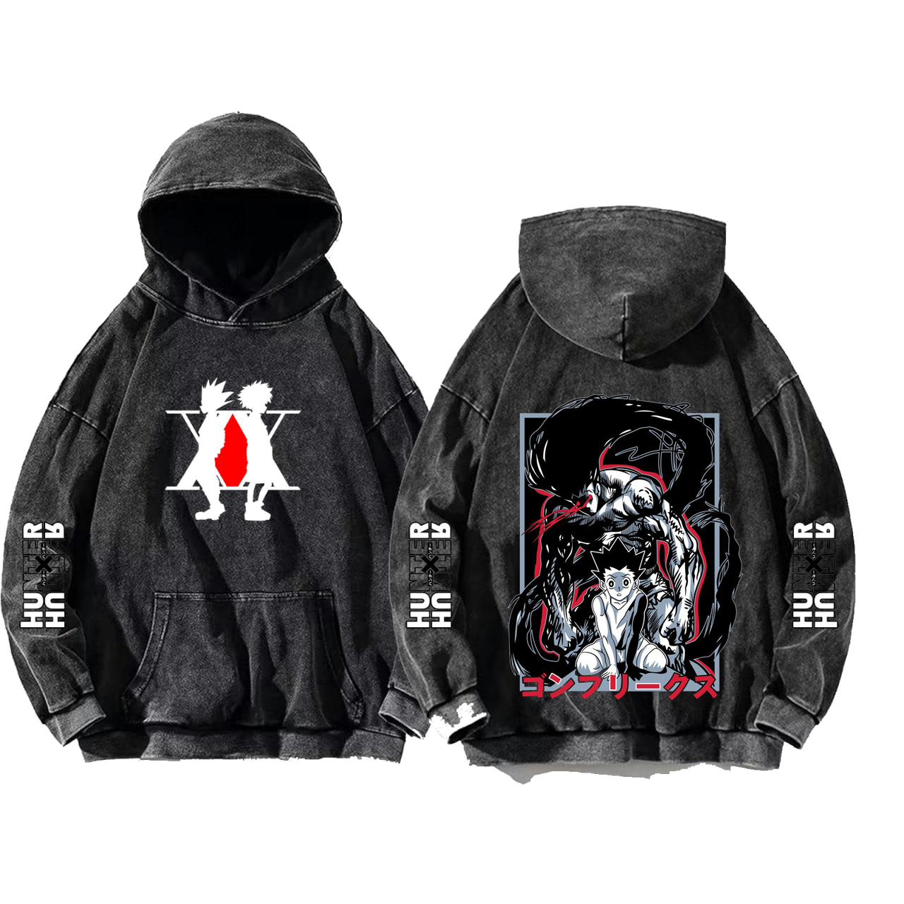 Hunter × Hunter One Size hoodie Washed Back 10