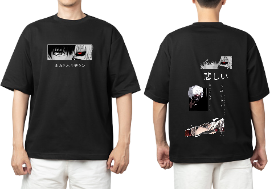 Tokyo ghoul t- shirt One Size Black Back 10