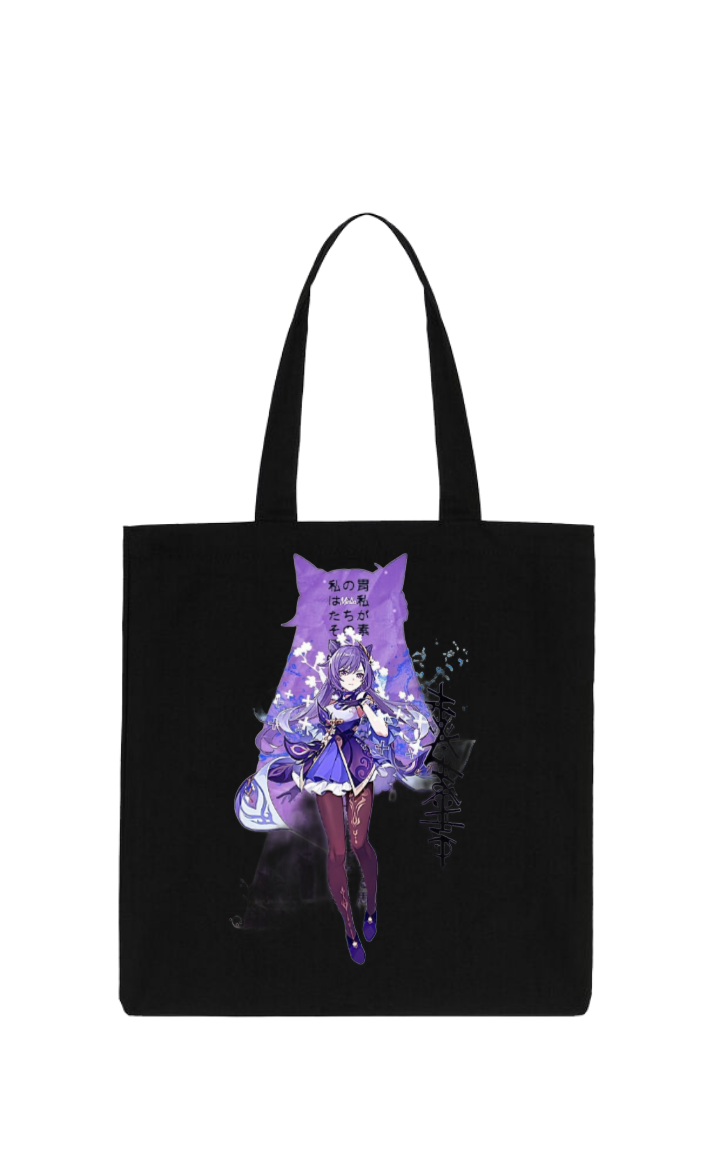 Genshin Impact Keqing tote bag Black 10