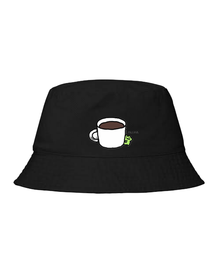 Frog Bucket hat Fishman hat cap Black 10