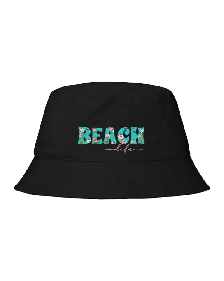 Summer Vibes Bucket hat Fishman hat cap Black 10