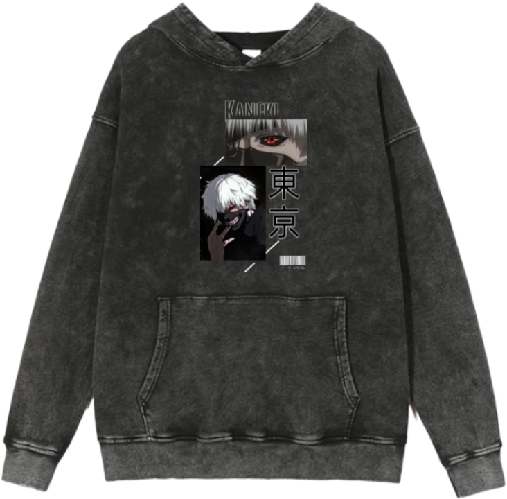 Tokyo ghoul One Size hoodie Washed 10