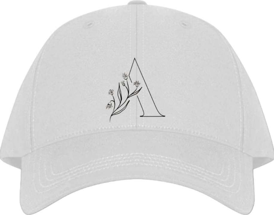 vector letter Baseball cap white A 10