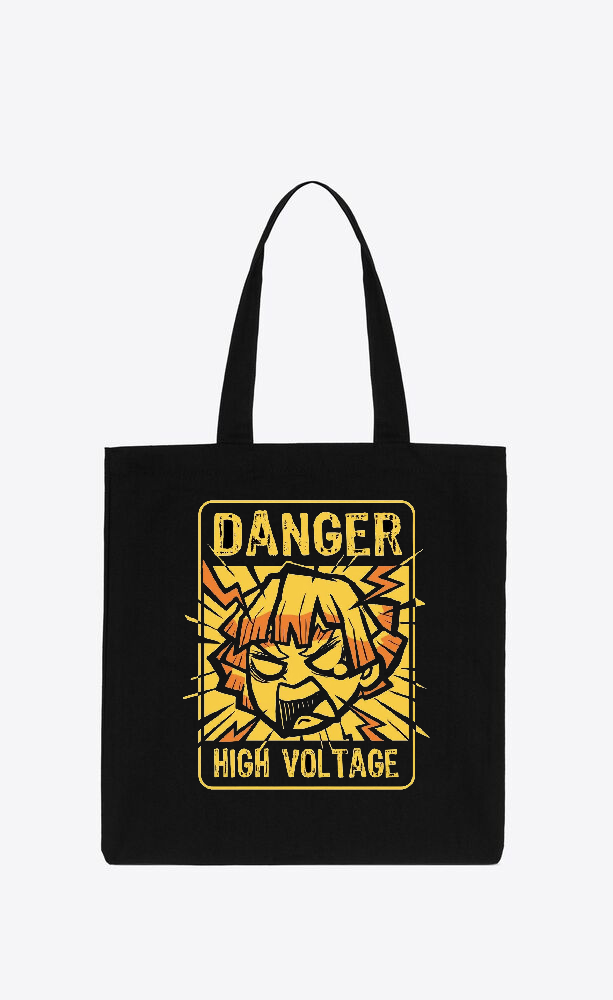 Anime Demon slayer nezuko tanjiro tote bag Black 10