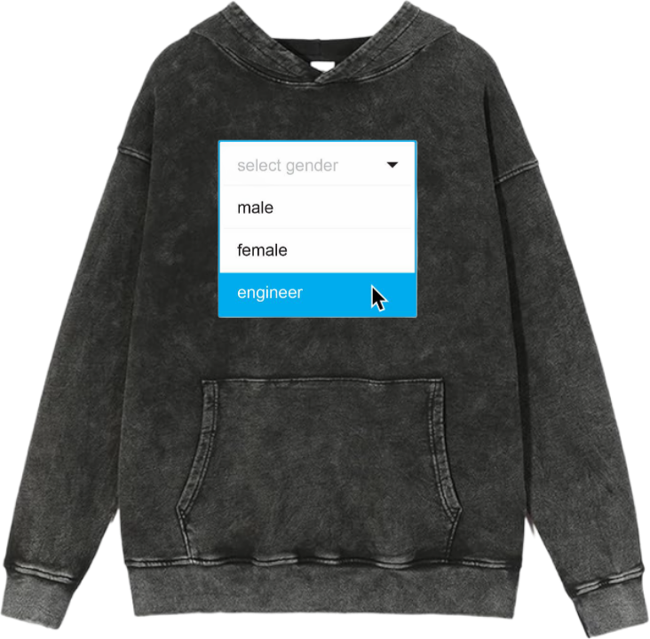 names One Size hoodie Washed select gender 10