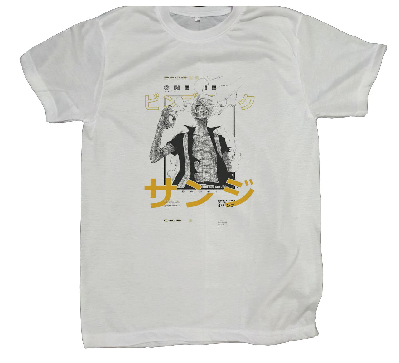 one piece t- shirt fat White 10