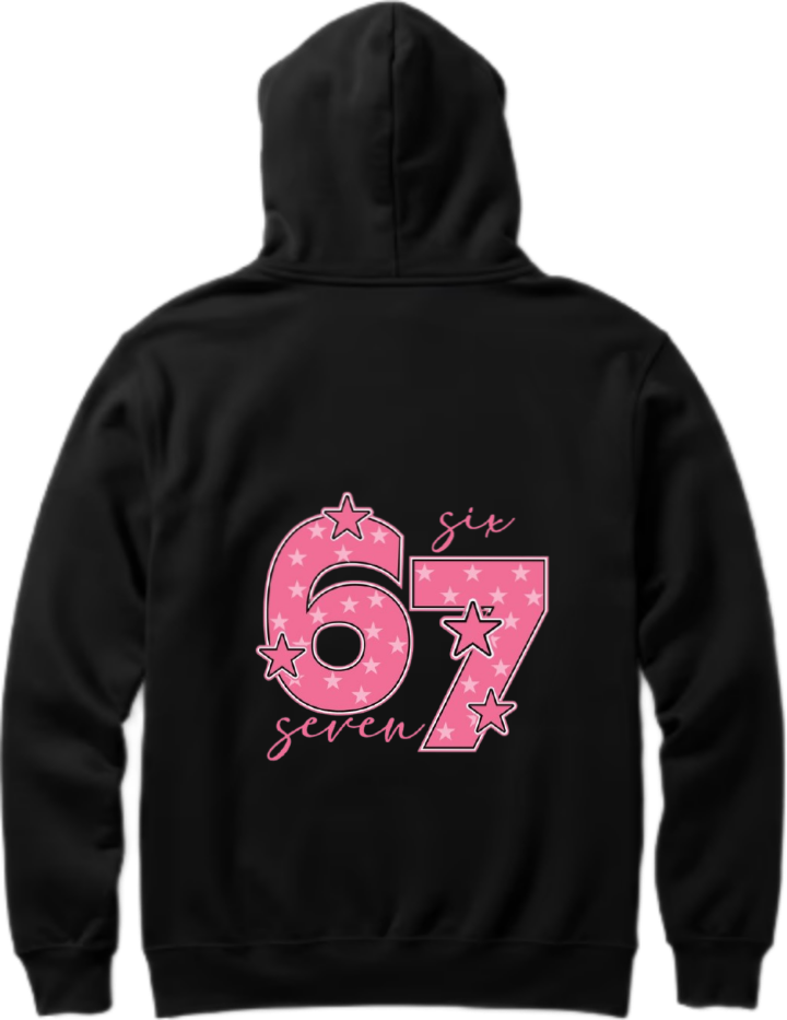 designs 67 Oversize Hoodie Black Back 10