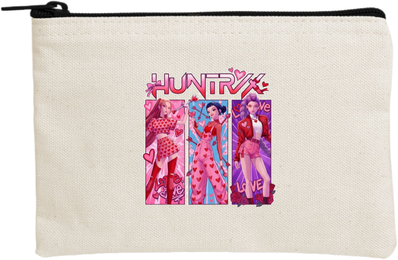 Hunterix kpop wallet pencil case Beige 10