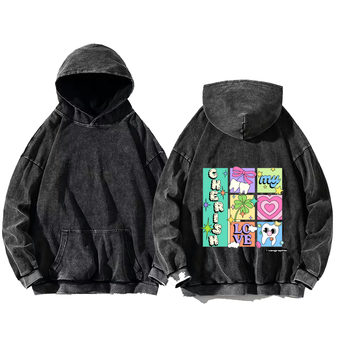 the LORD will fight You need only to YOU: BE STILL Exodus 14:14 One Size hoodie Washed Back 92