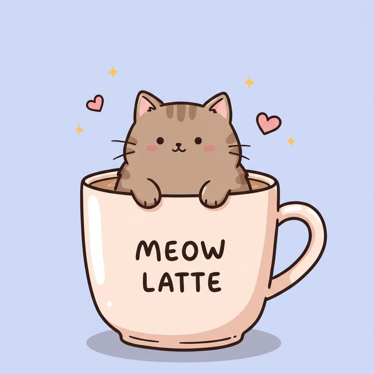 Sticker coffee MEOW LATTE 113