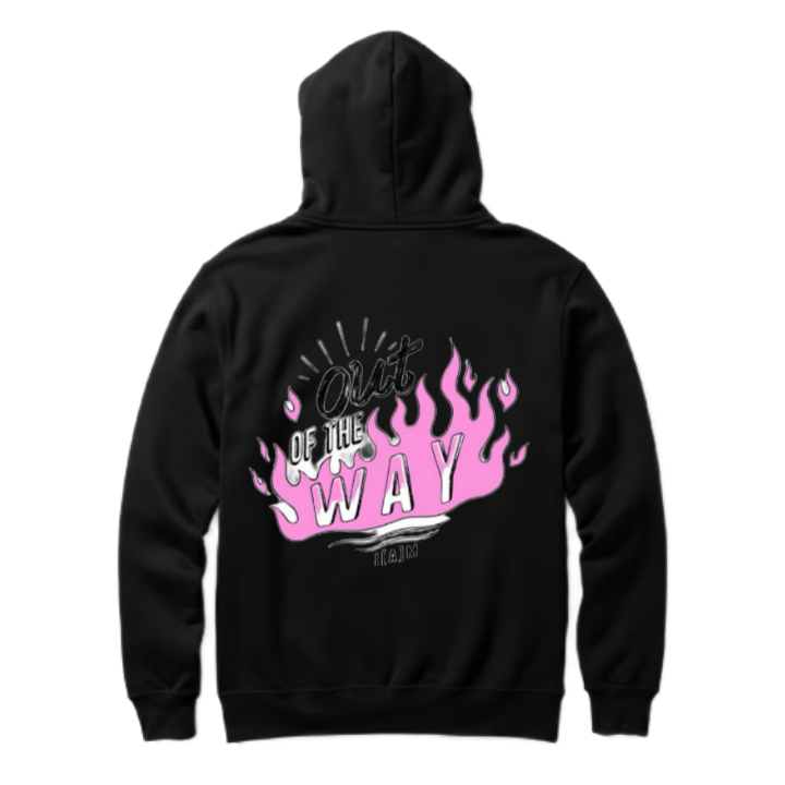 Orat OF THE WAY One Size hoodie Black Back 113
