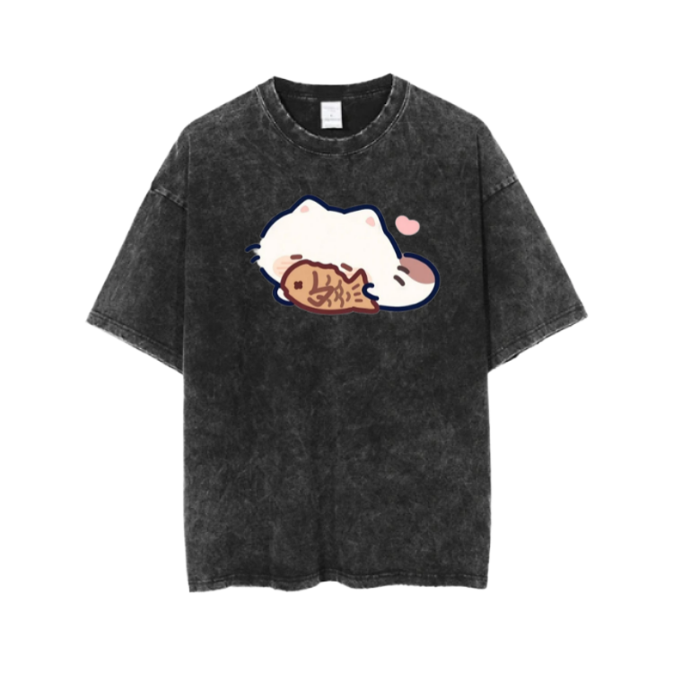 cat One Size t- shirt Washed 113