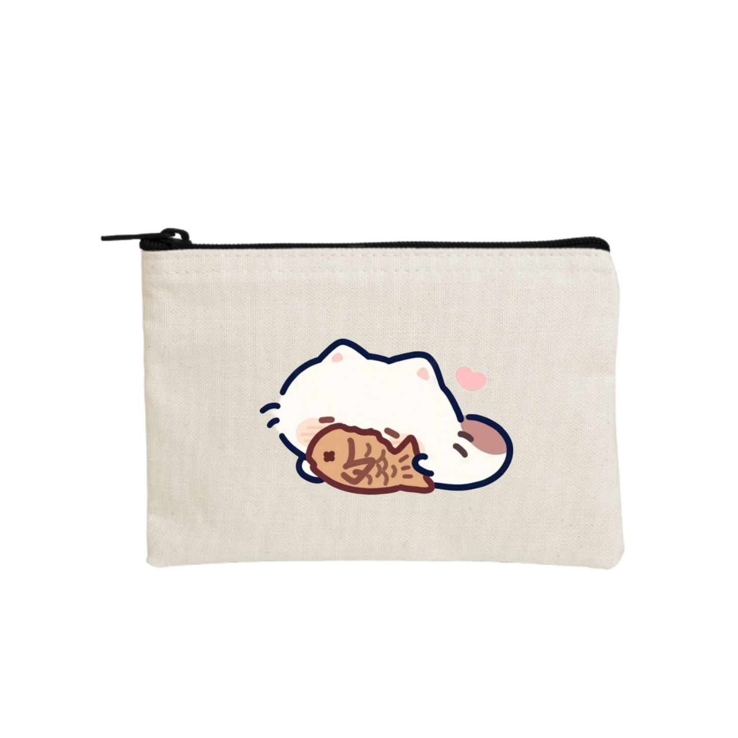 cat wallet pencil case Beige 114