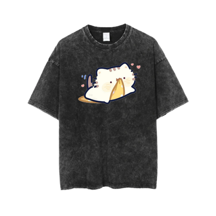 cat One Size t- shirt Washed 114